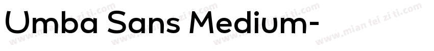 Umba Sans Medium字体转换